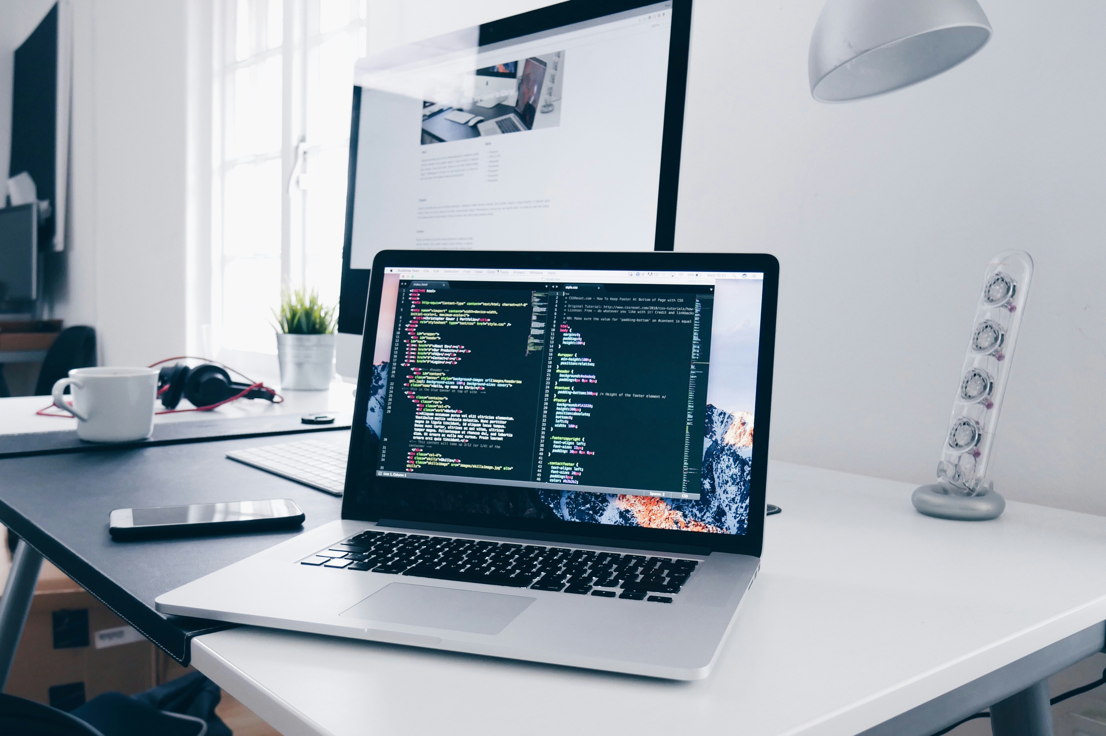 A developer coding for Full Stack Web Development Course